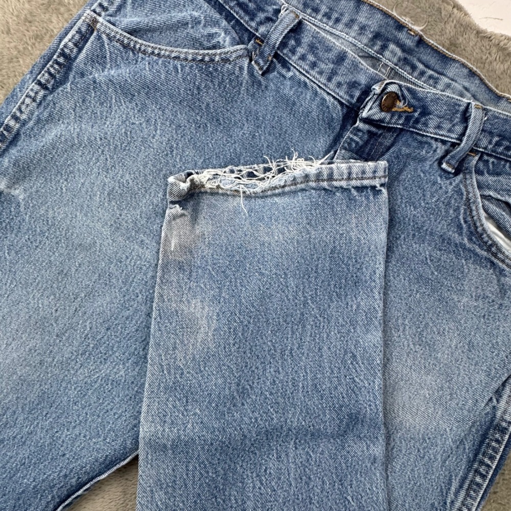 Rustler Jeans Mens 38x32 Blue Good Vintage Regular Fit Straight Leg Cotton Denim